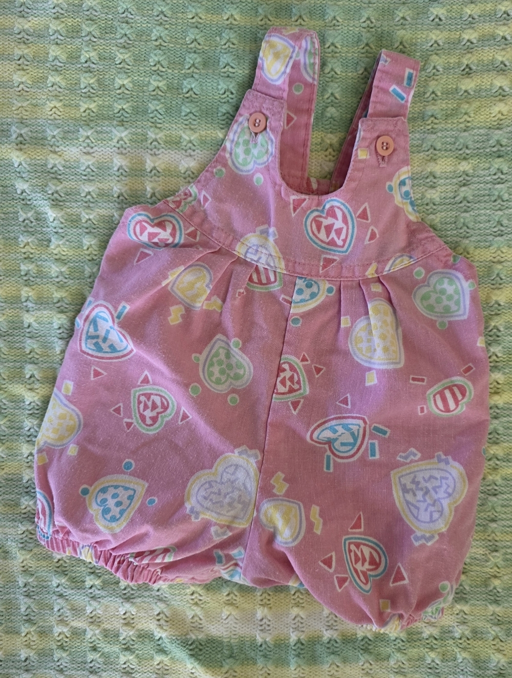 Vintage Summer Romper - 90s Baby Cotton Sunsuit By Healthtex 3 Months